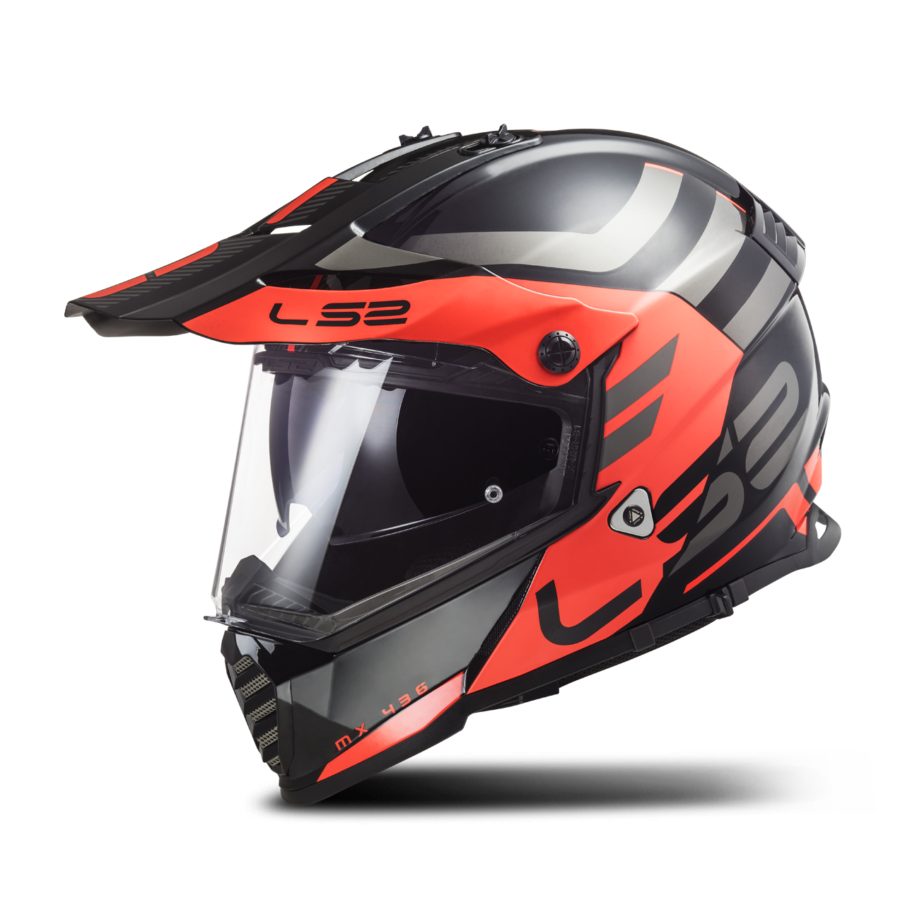 Ls Mx Pioneer Evo Mx Helmet Adventurer Matte Black Orange Get