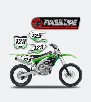 Polepy na Tabuľku s Číslom Finish Line