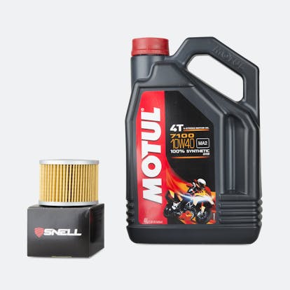 Motul 7100 4T 10W40 Oil Fully synthetic 4L + Snell Oil Filter - Now 24%  Savings