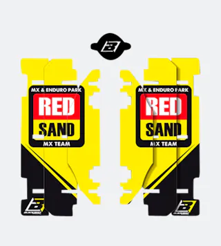 Radiatorbeschermingsstickers Blackbird Rockstar World MXGP