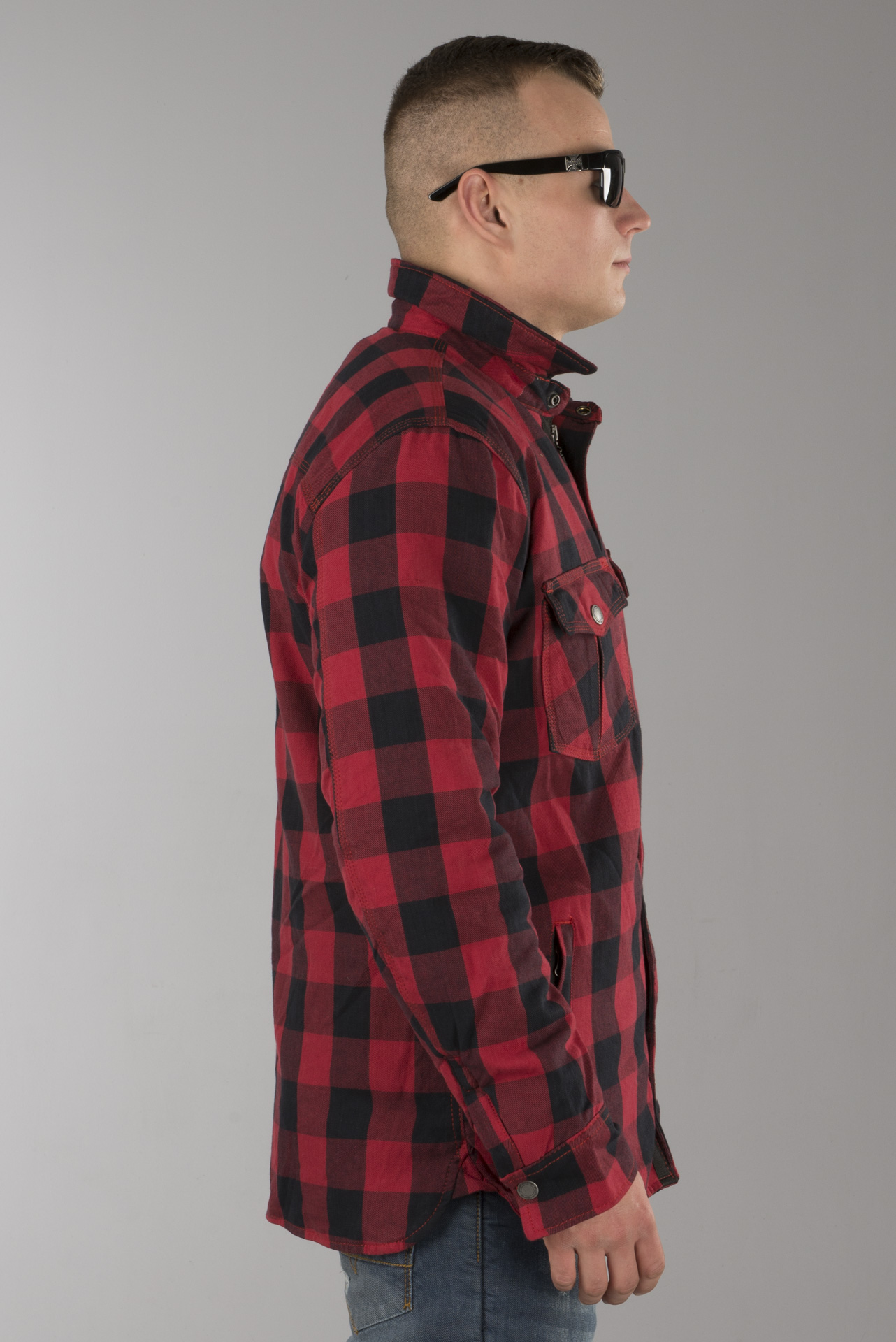 West Coast Choppers Dominator Aramid Riding Flanel Shirt