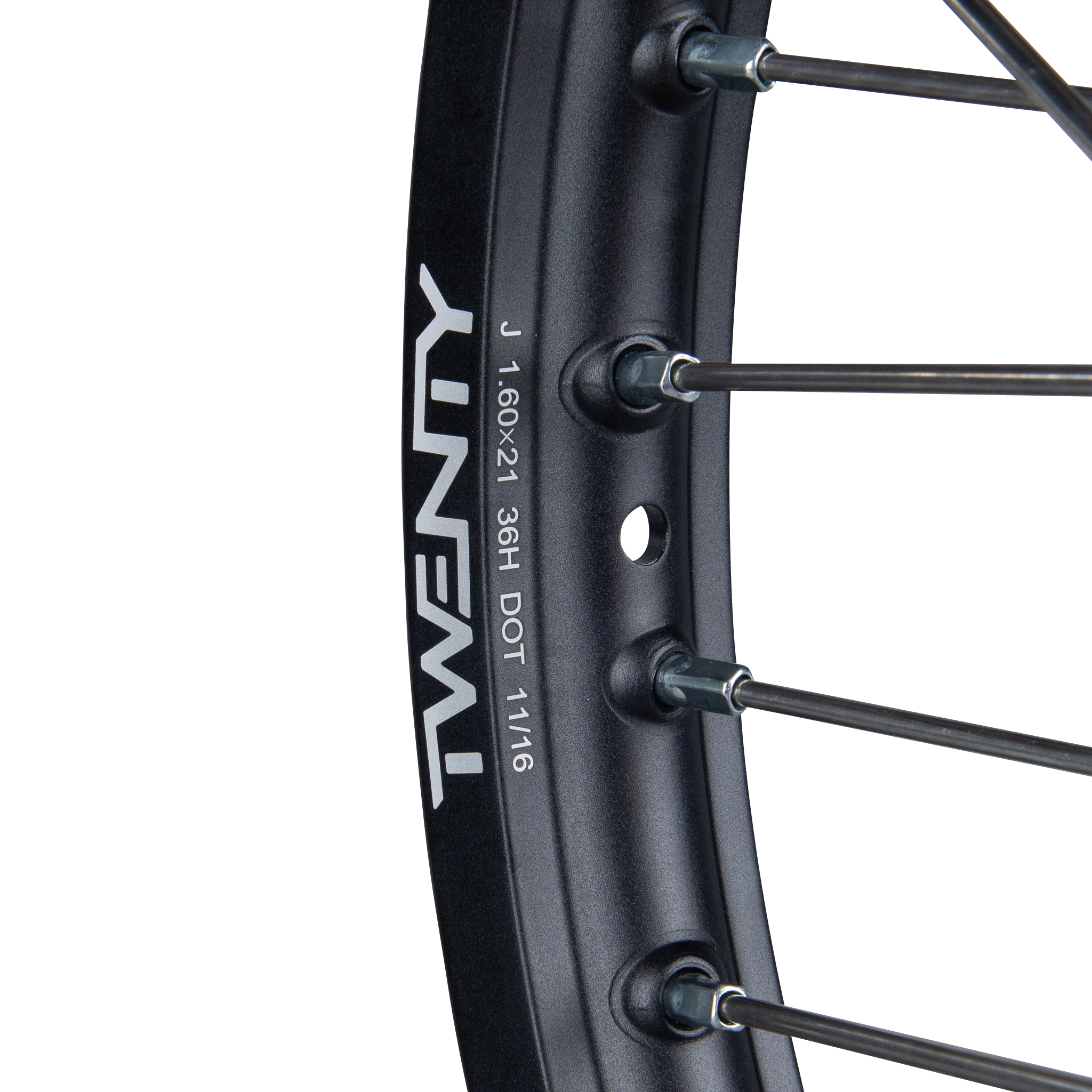 Rueda Delantera de Cross Twenty Negro-Naranja 21"
