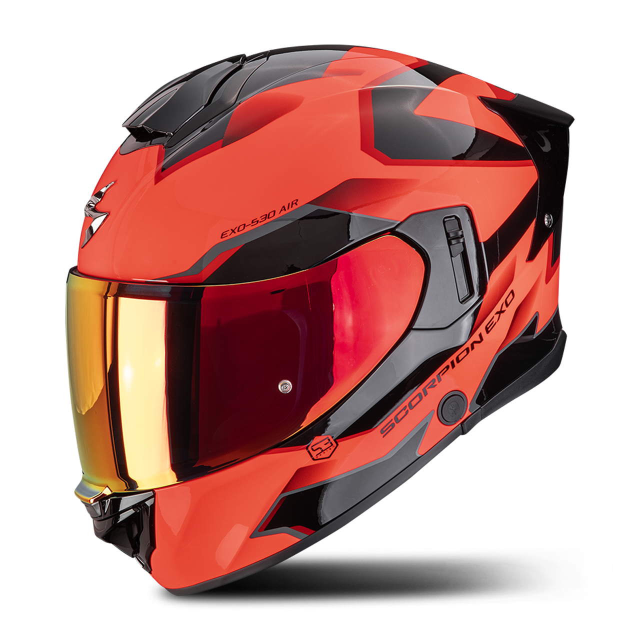 Kask Integralny Scorpion EXO-530 Air Clip Czerwony/Czarnys-image