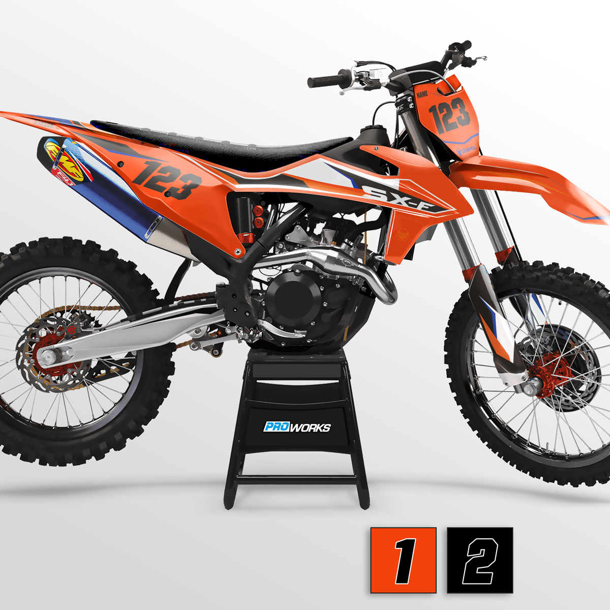 24MX SX 2021 Decal Kit with Name & Number