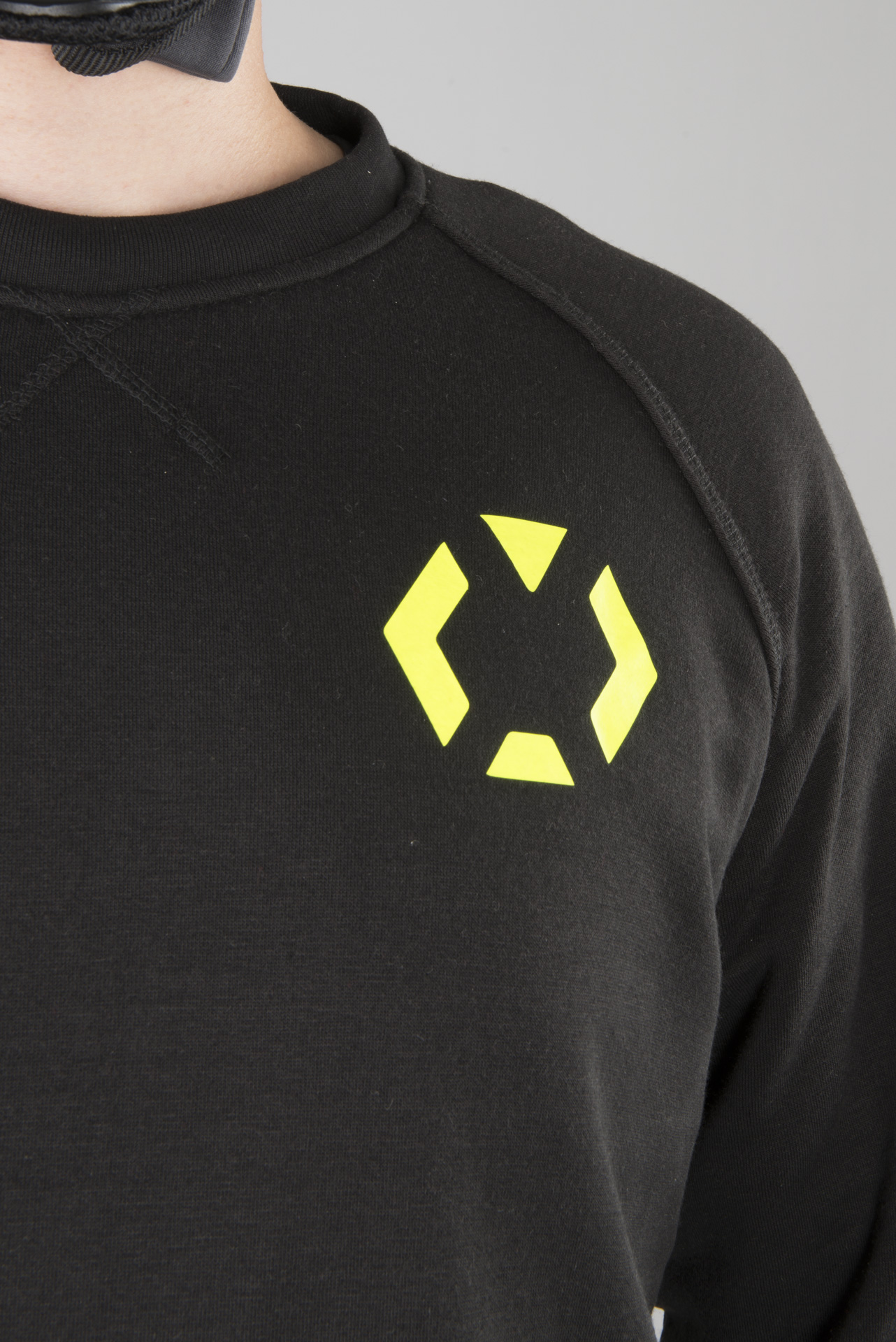 XLMOTO Motorrad Sweatshirt Aramidverstärkt Schwarz Gelb XLMOTO Motorrad Sweatshirt Aramidverstärkt Schwarz Gelb