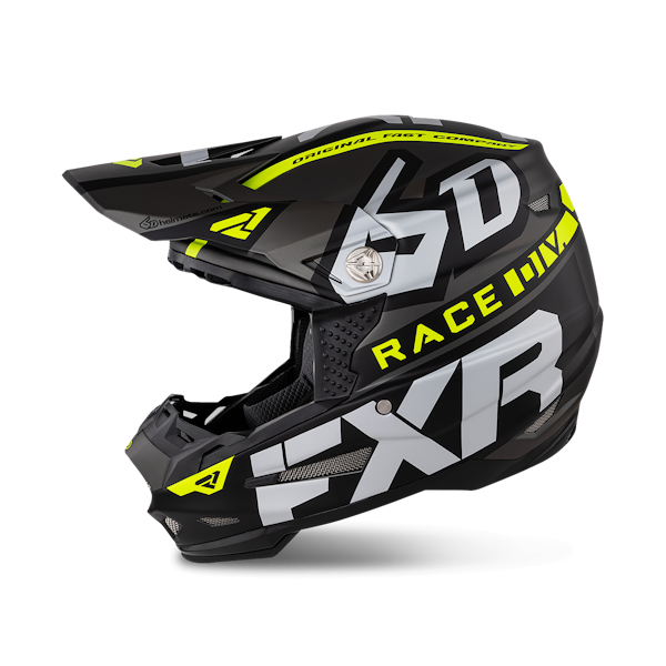 Fxr 6d Atr 2 Race Div Mx Helmet Hivis Black Dirt Cheap Price 24mx Com
