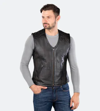 Nahast Vest Richa Gilet Colt Vintage