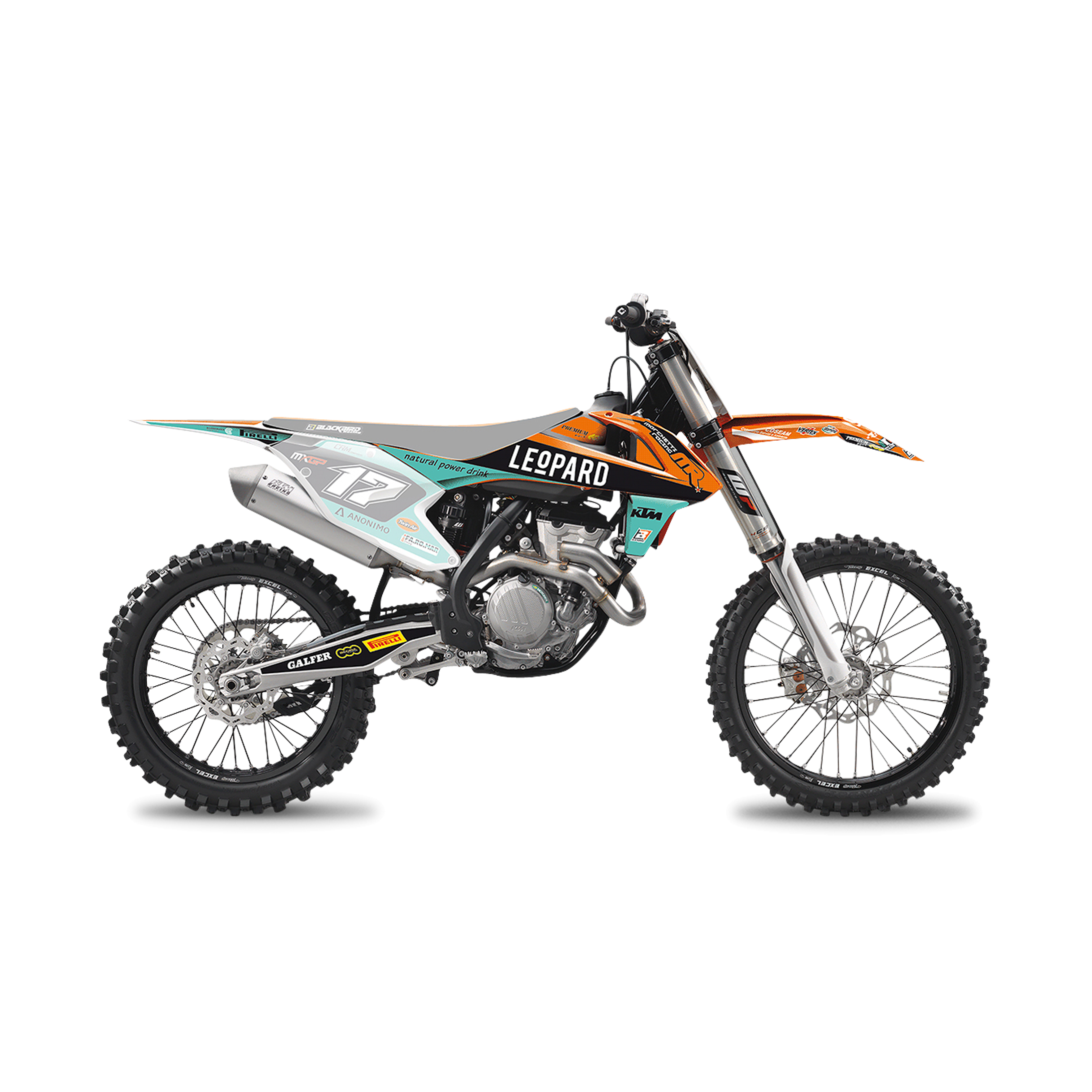 Blackbird Replica Marchetti Racing 2018 Decal Kit Orange-Blue
