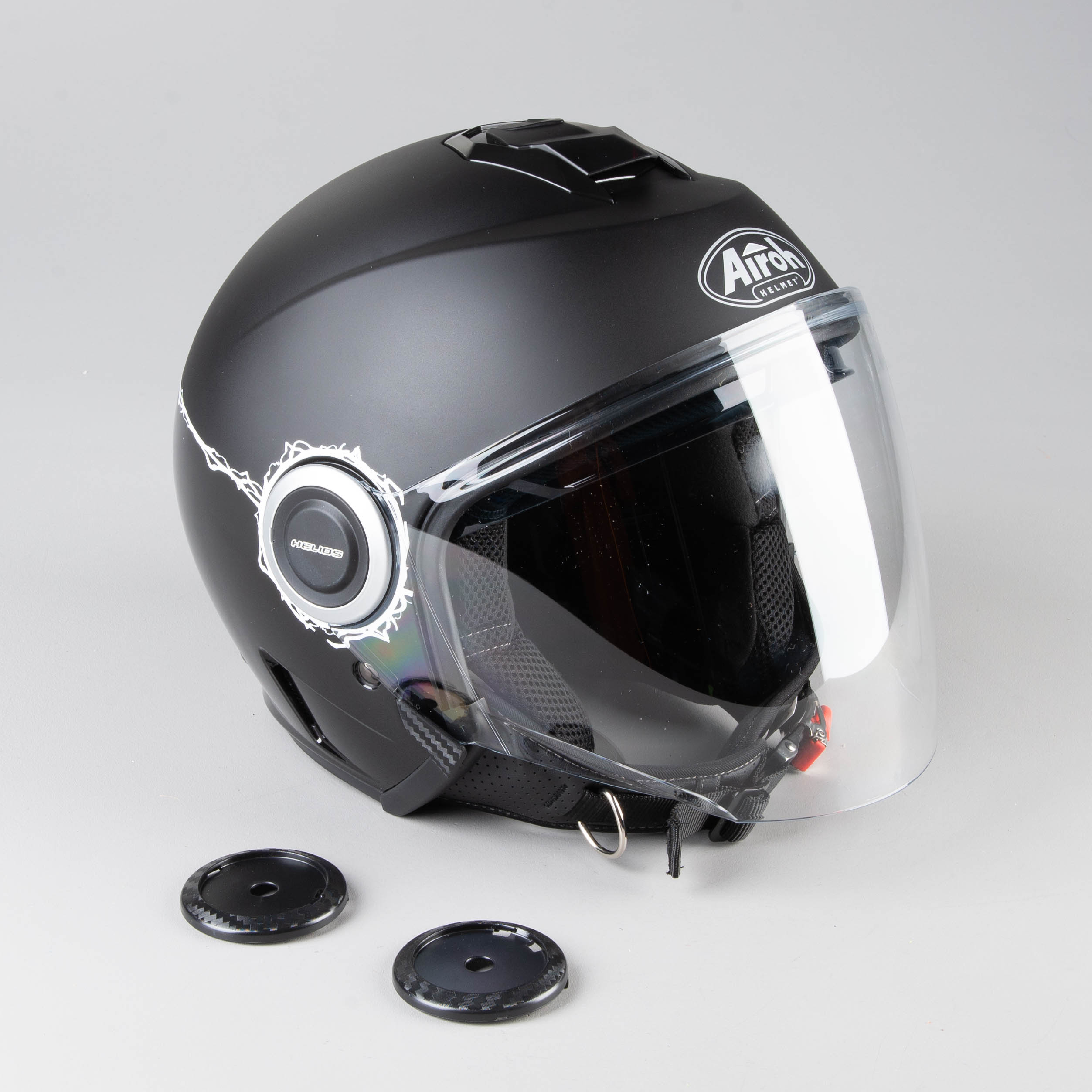 CASCO AIROH HELIOS MAP BLACK MATT L