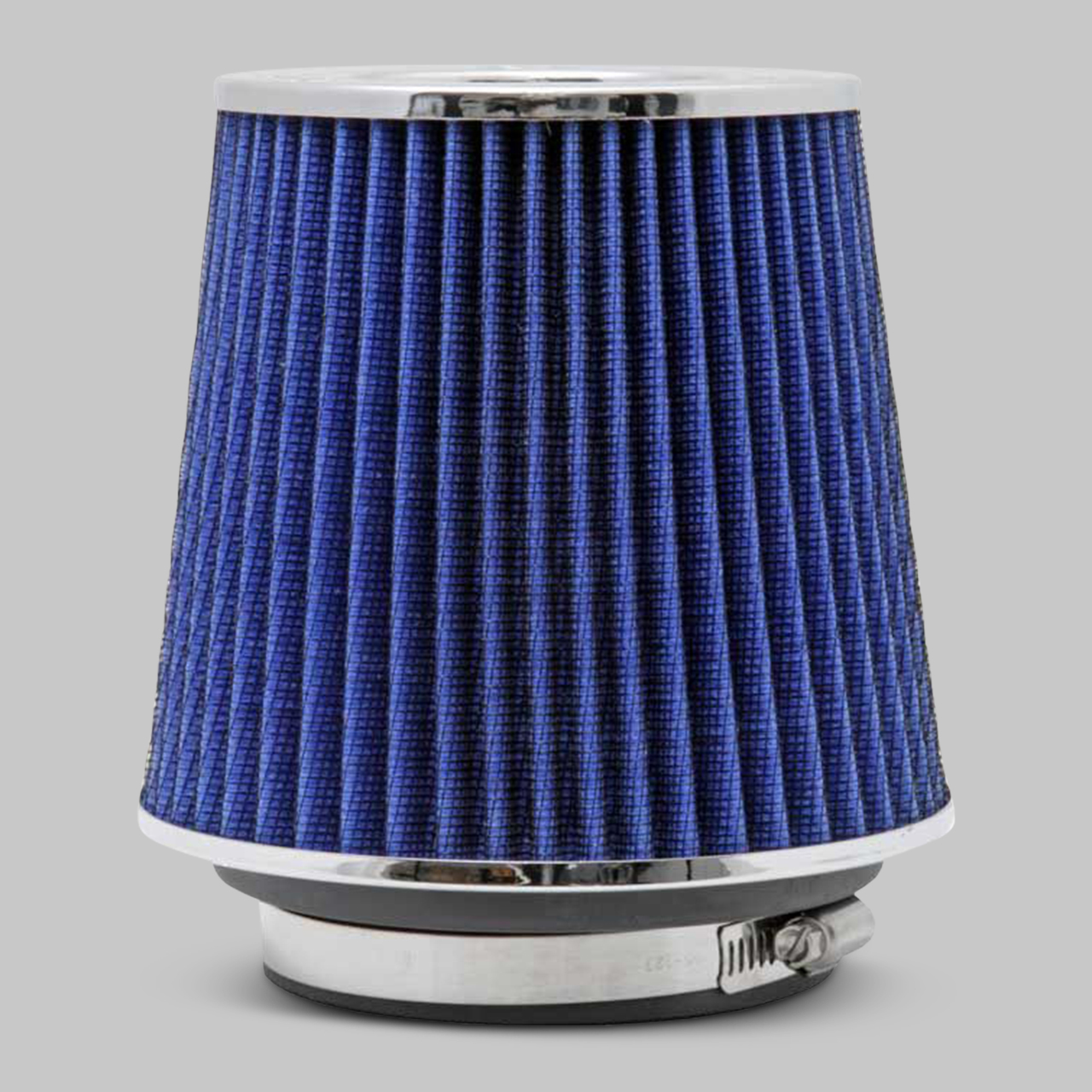 K&N Universal Air Filter Round Conical Chrome