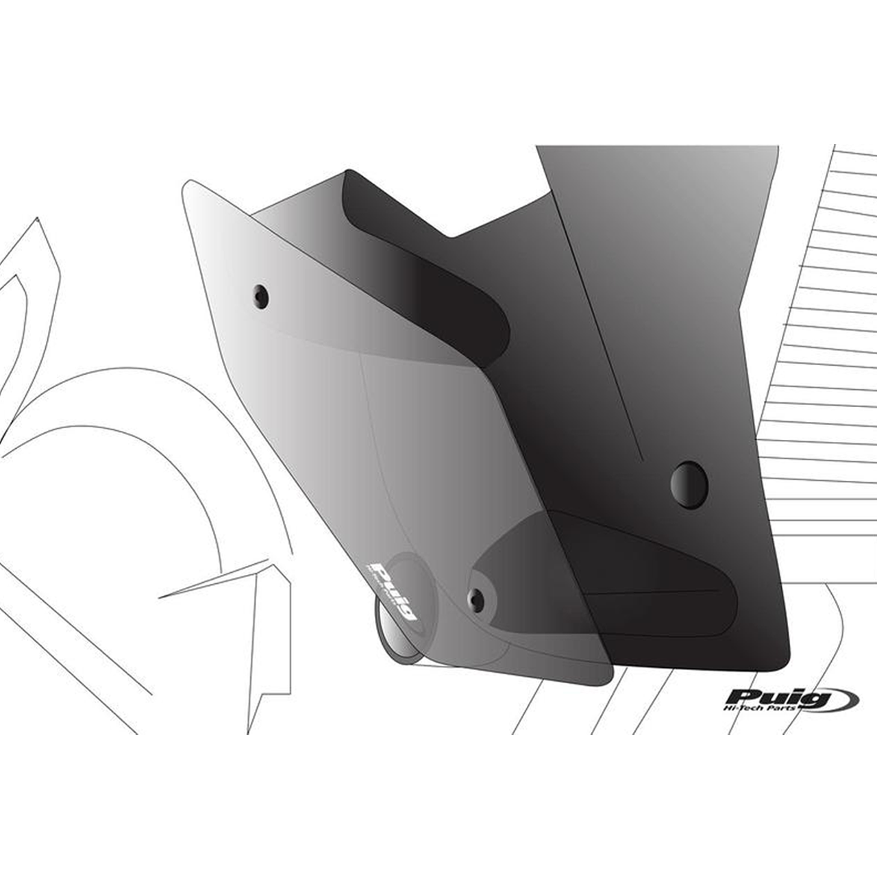 Puig Downforce Naked Side Spoilers