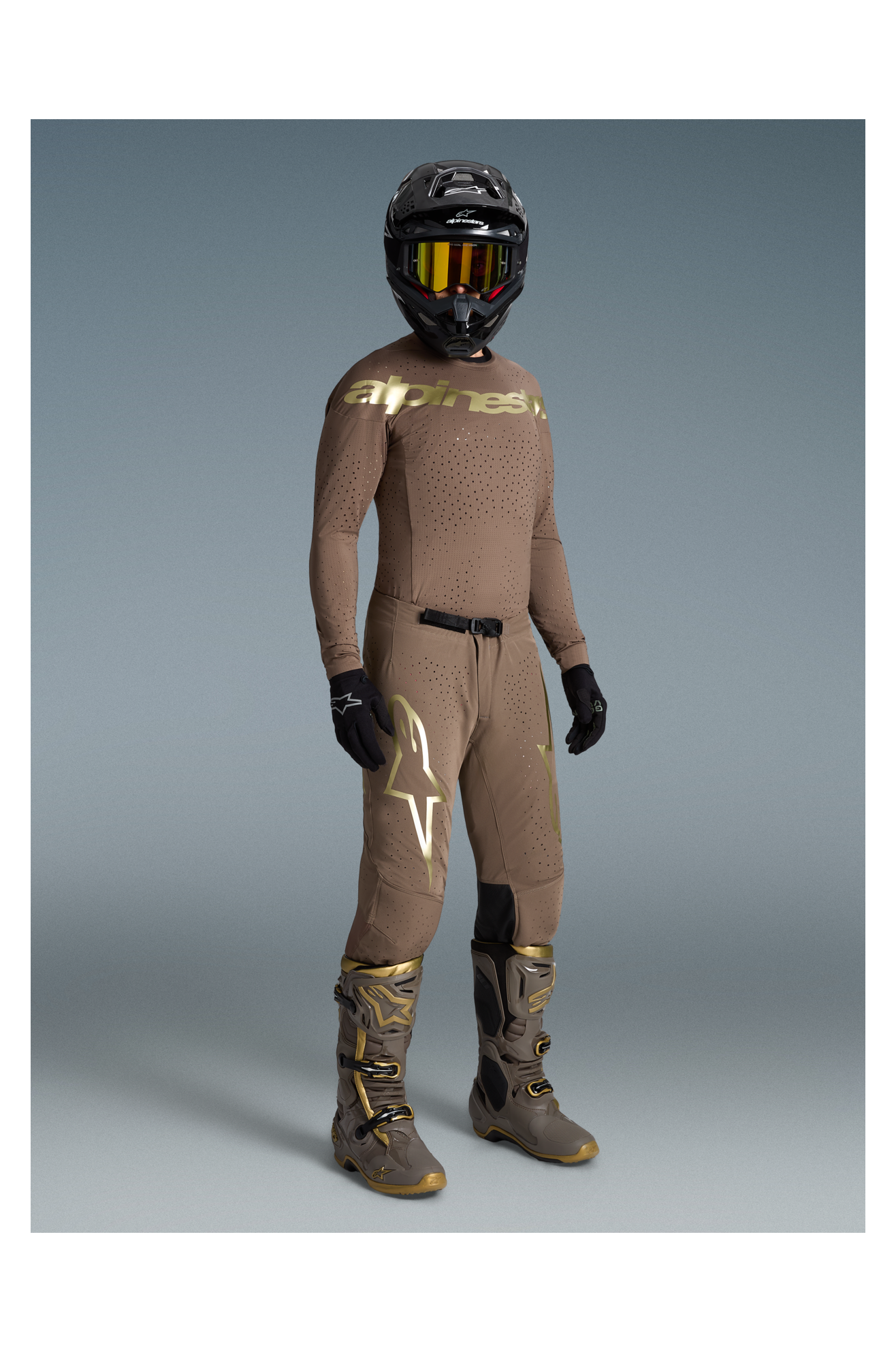 Alpinestars Limited Edition Supertech Air Gold MX Jersey