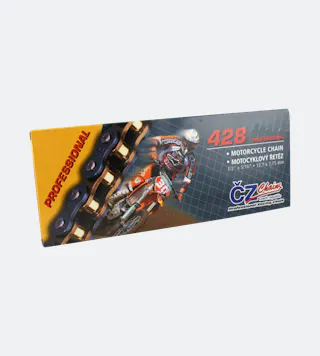 Řetěz CZ MX Professional 428 Zlatá