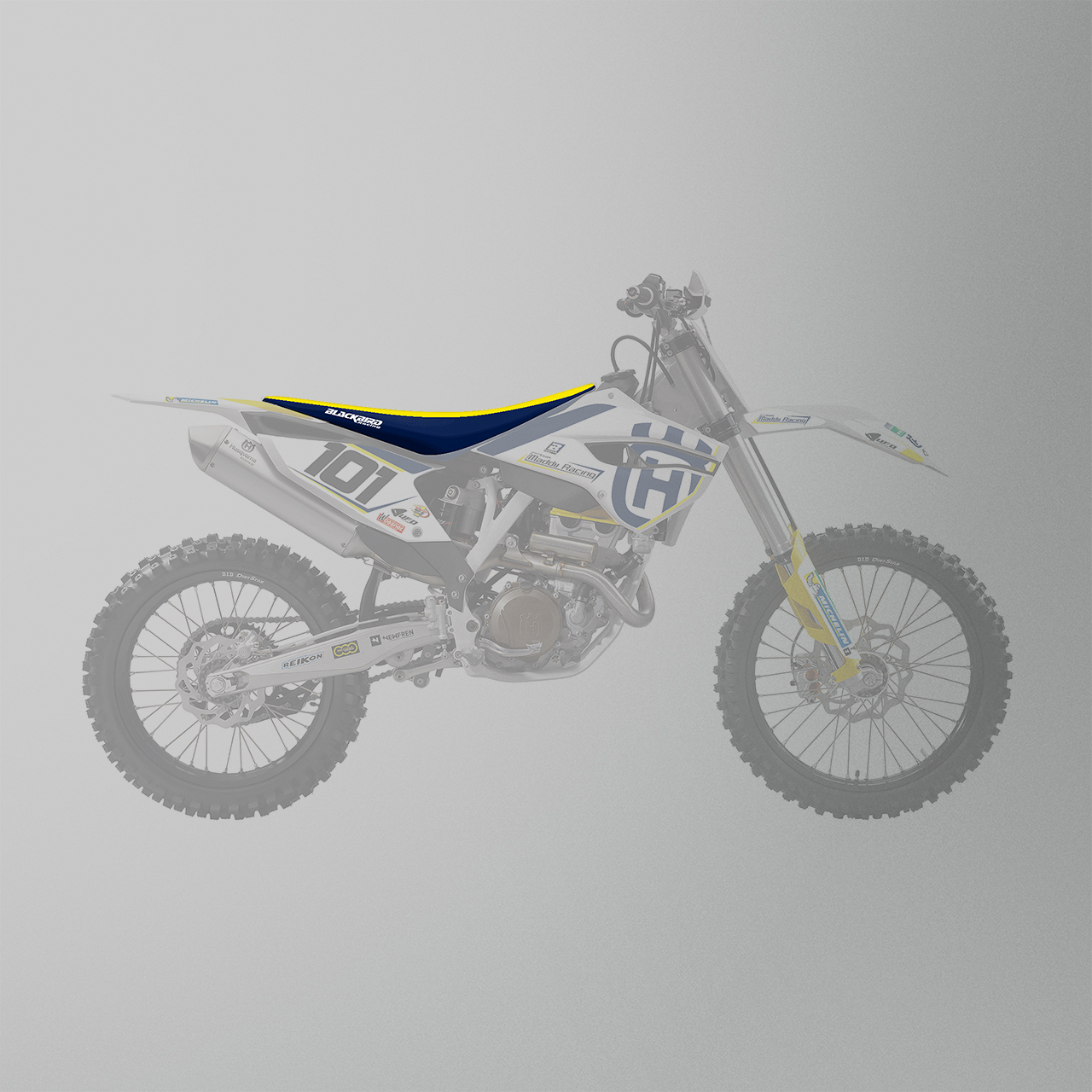 Funda de Asiento Blackbird Replica Maddii Racing 2018 Azul-Amarillo