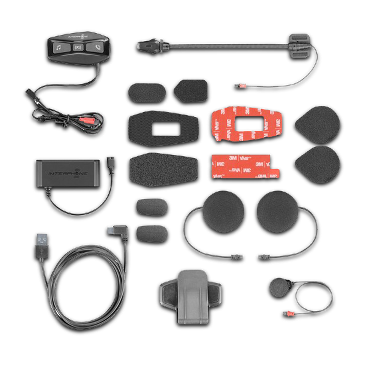 Intercom Interphone U-Com 2 Negru Pachet Individual