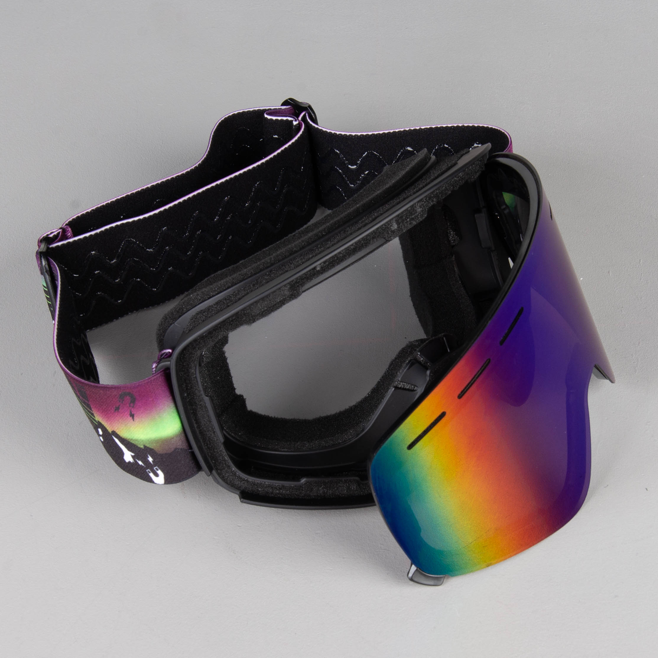 Ochelari Snowmobil Raven Edge VentMax Magnetic "Norrsken" Oglindă