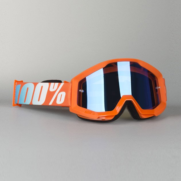 100 goggles orange