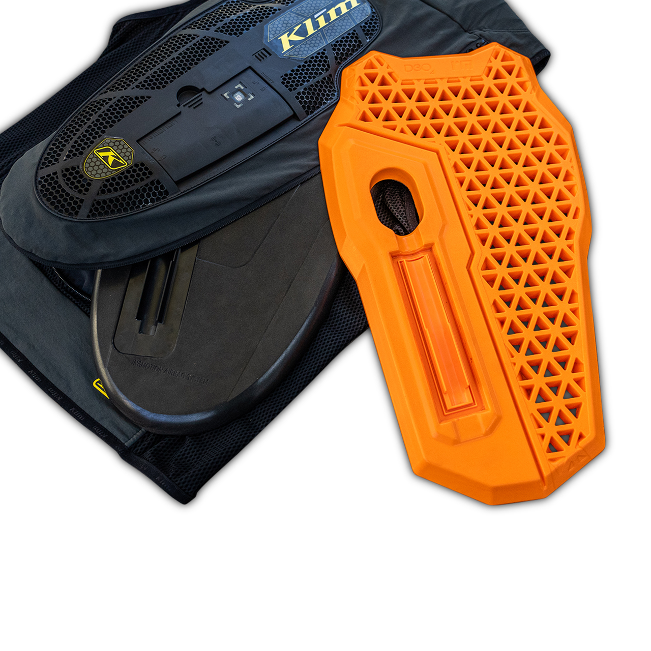Protector de Espalda Extraíble Klim D3O Naranja