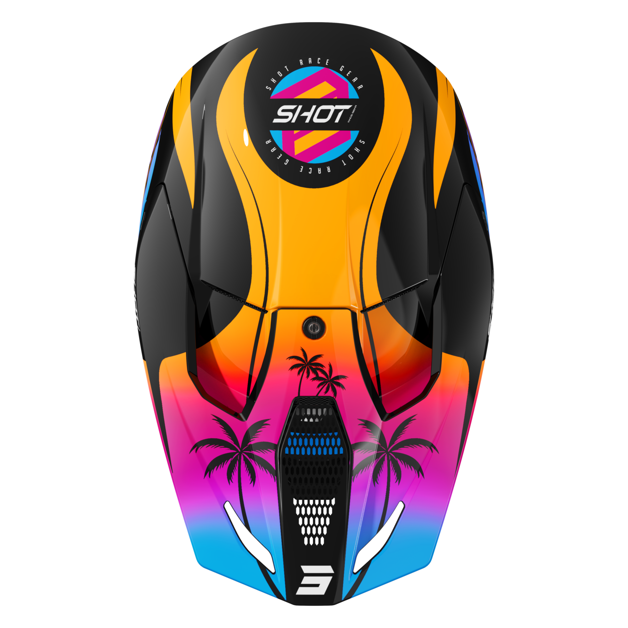 Shot Race Gear Furious Miami Youth 27 MX Helmet