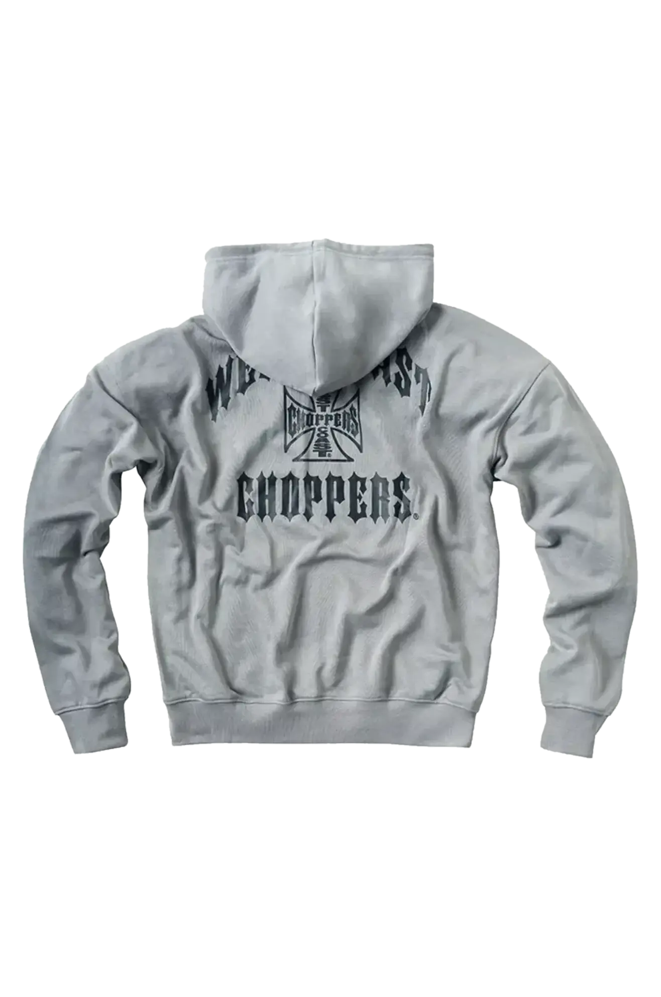 Hoodie met Rits West Coast Choppers Iron Oversized