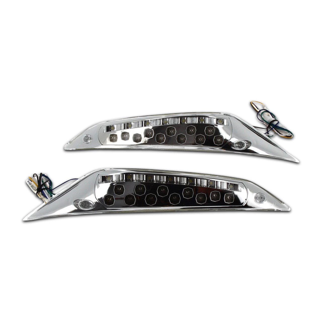 OEM LED Type Richtingaanwijzers V PARTS Piaggio Zip 50 Chroom