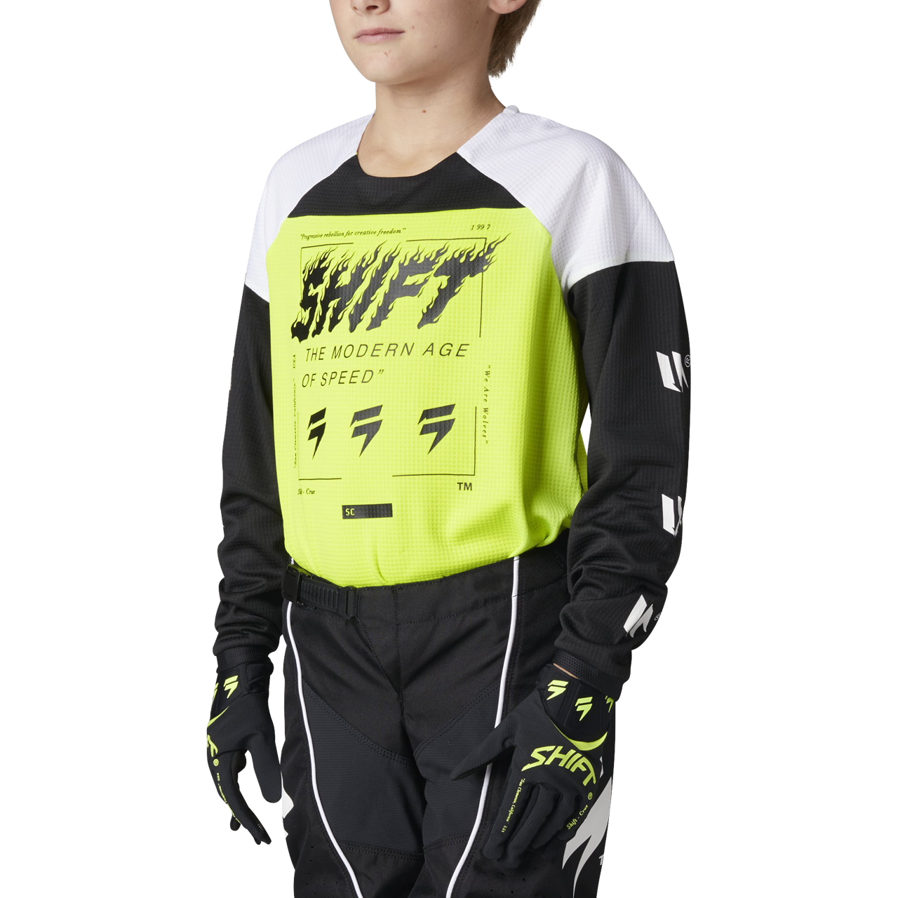 Majica MX Shift White Label Flame Mladi
