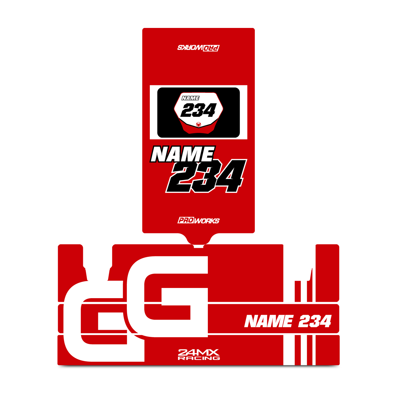 24MX X2 Toolbox Decal Kit GG