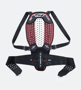 Ščitnik Za Hrbet Alpinestars Nucleon Plasma MC Črn-Bel-Rdeč