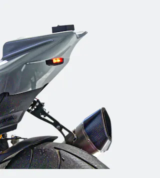 LED/Baglygte Valter Moto Track, Rød