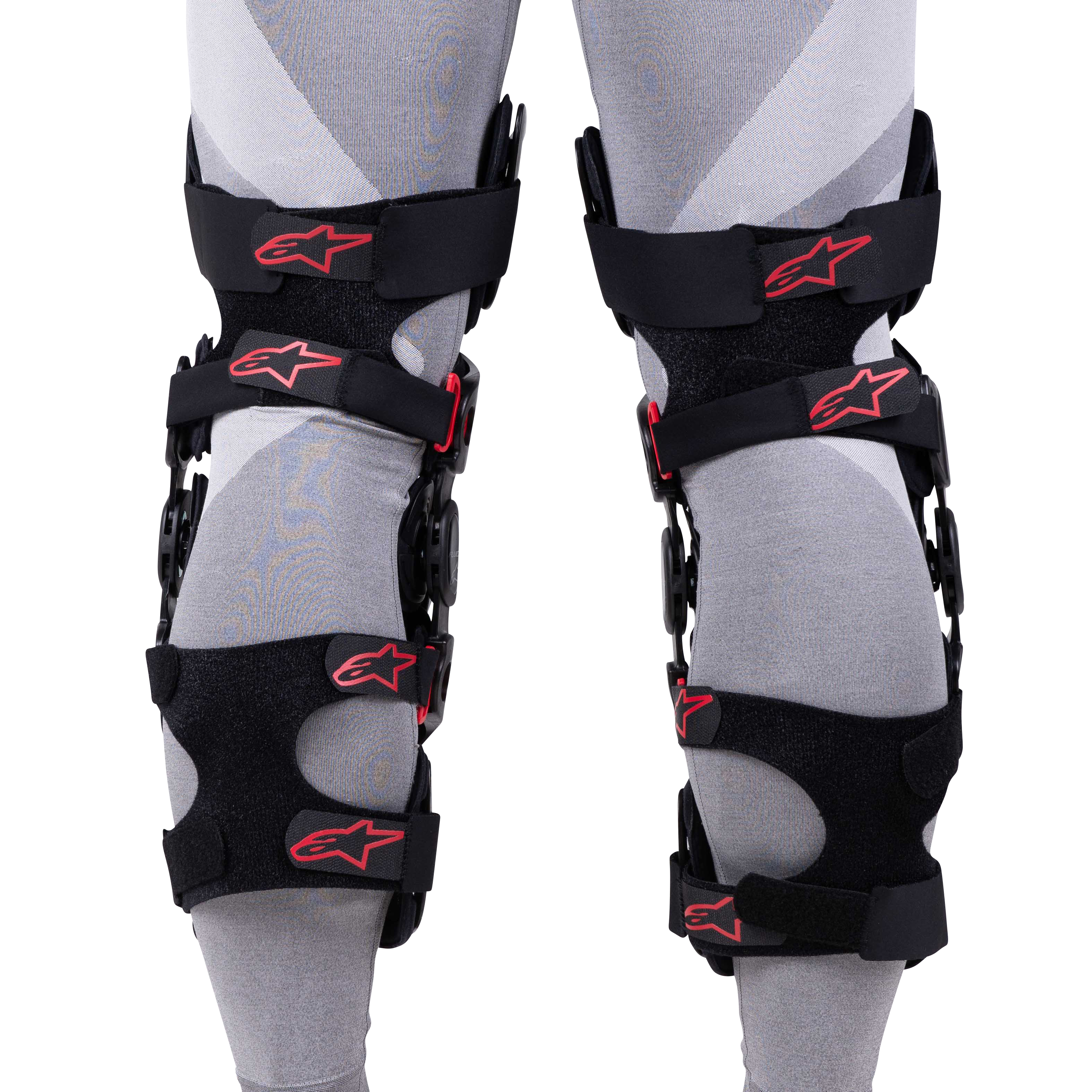 Rodilleras Alpinestars Fluid Pro Negro-Rojo