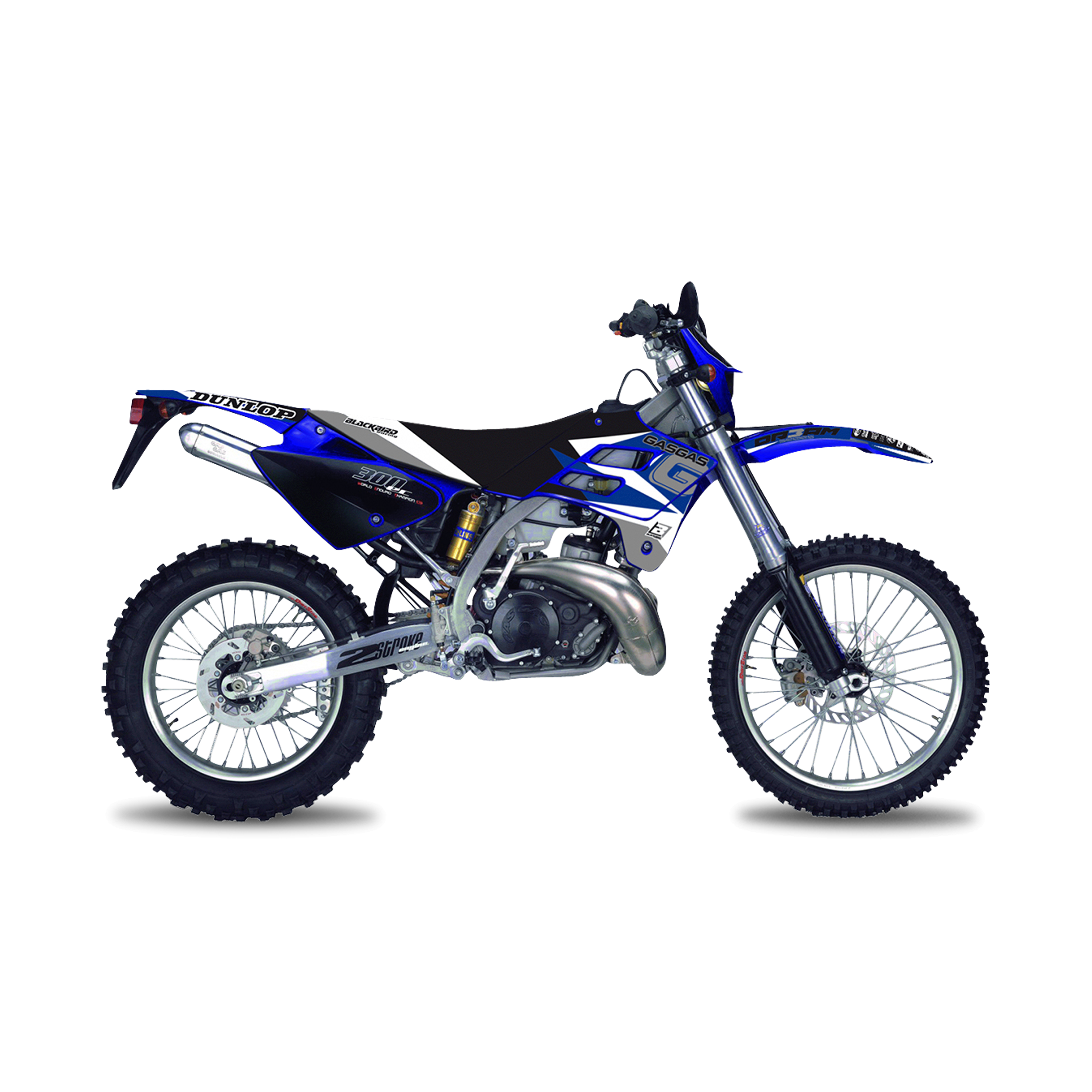 Blackbird Dream 3 Complete Decal Kit with Seat Cover Blue-Black