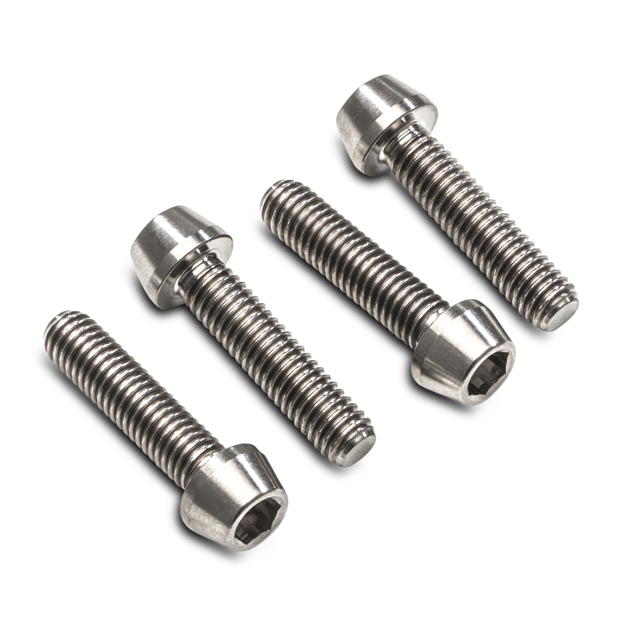 Kit Tornillos CNC Racing Mordaza delantera para Eje M6X30 (4 piezas) - Titanio