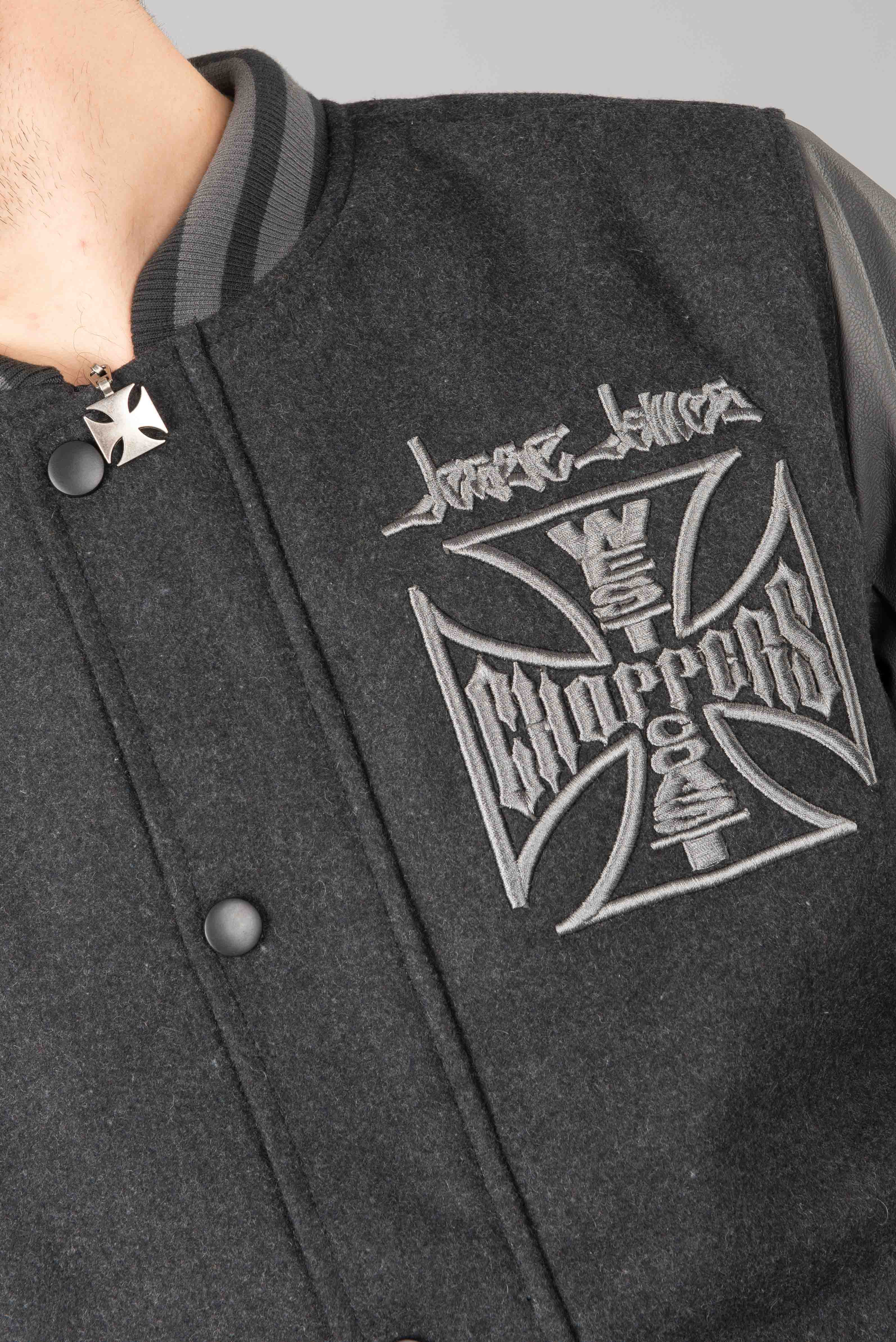 West Coast Choppers OG Cross Wool Baseball Jacket