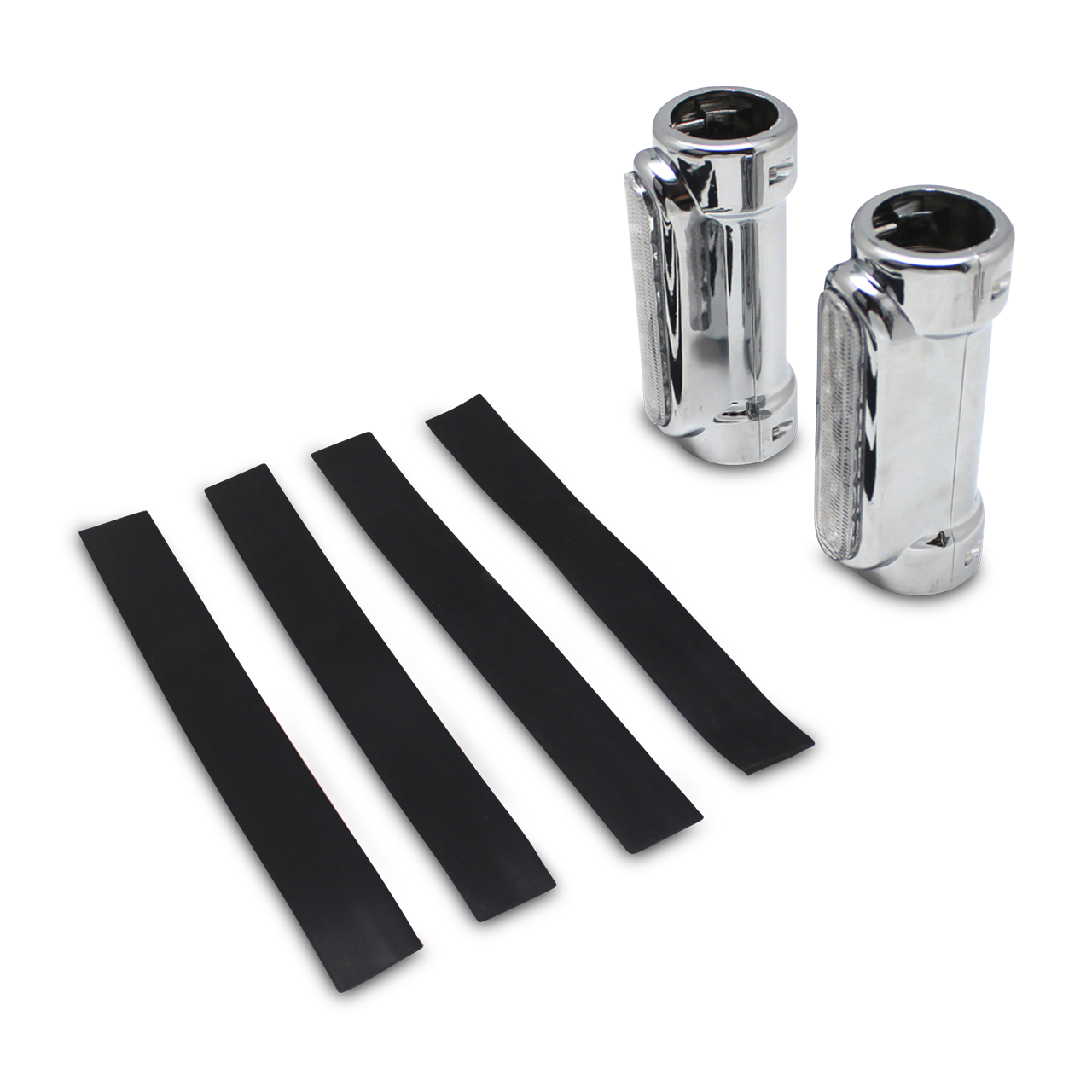 CustomAcces Auxiliary Headlight with Turn Lights Chrome