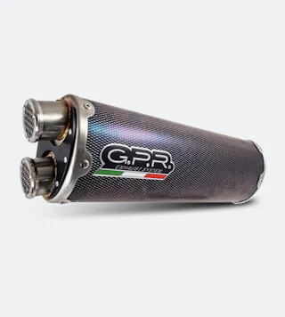 Fuldt Udstødningssystem G.P.R. Scooter Dual Poppy Impact Zero Carbon
