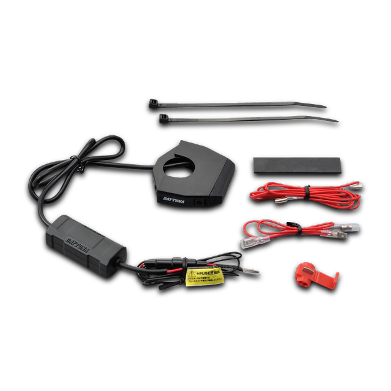 Daytona Slim USB Type-A Power Supply (2 inputs) - Handlebars 22,2/25,4