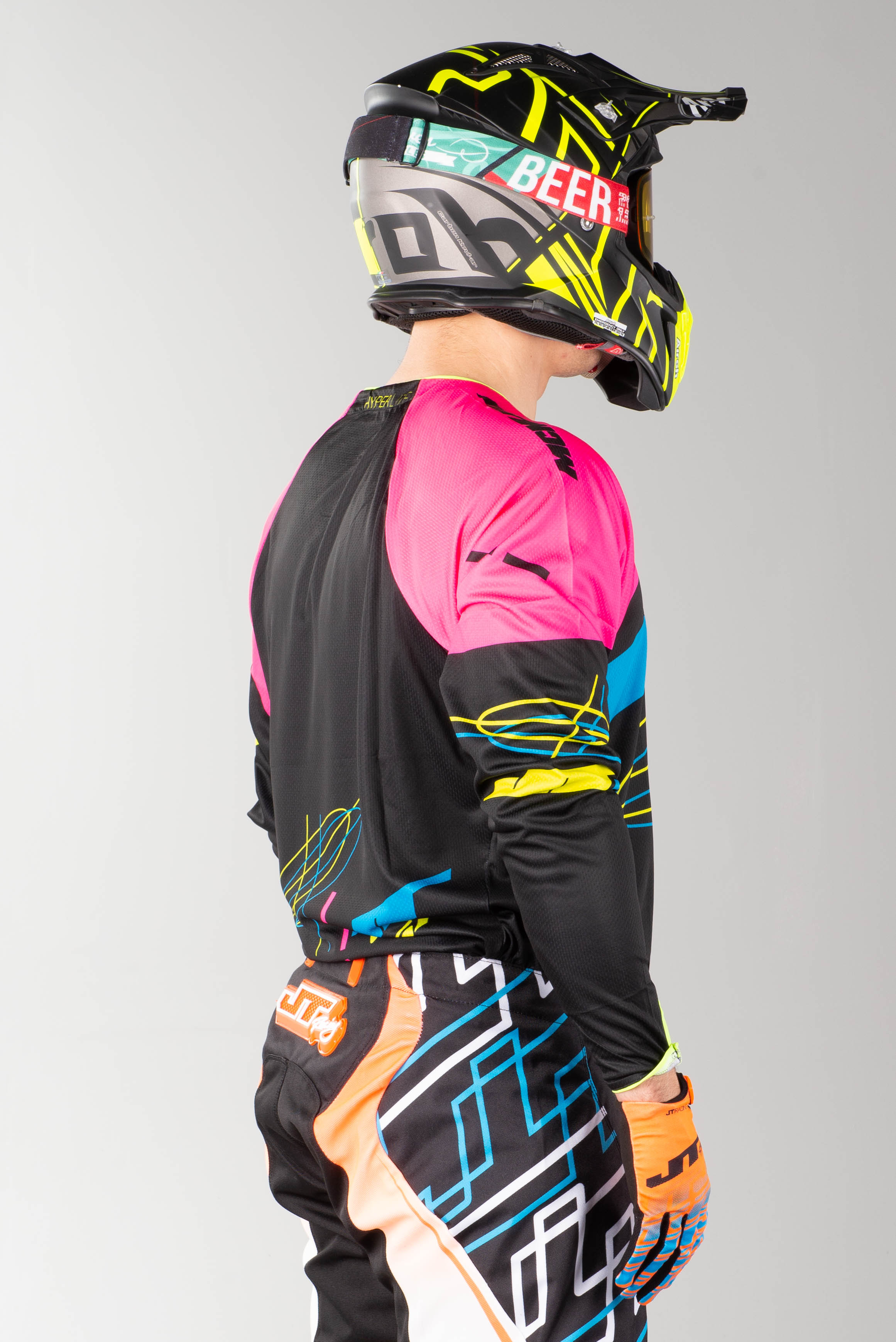 Camiseta de Cross JT Racing Hyperlite Blueprint