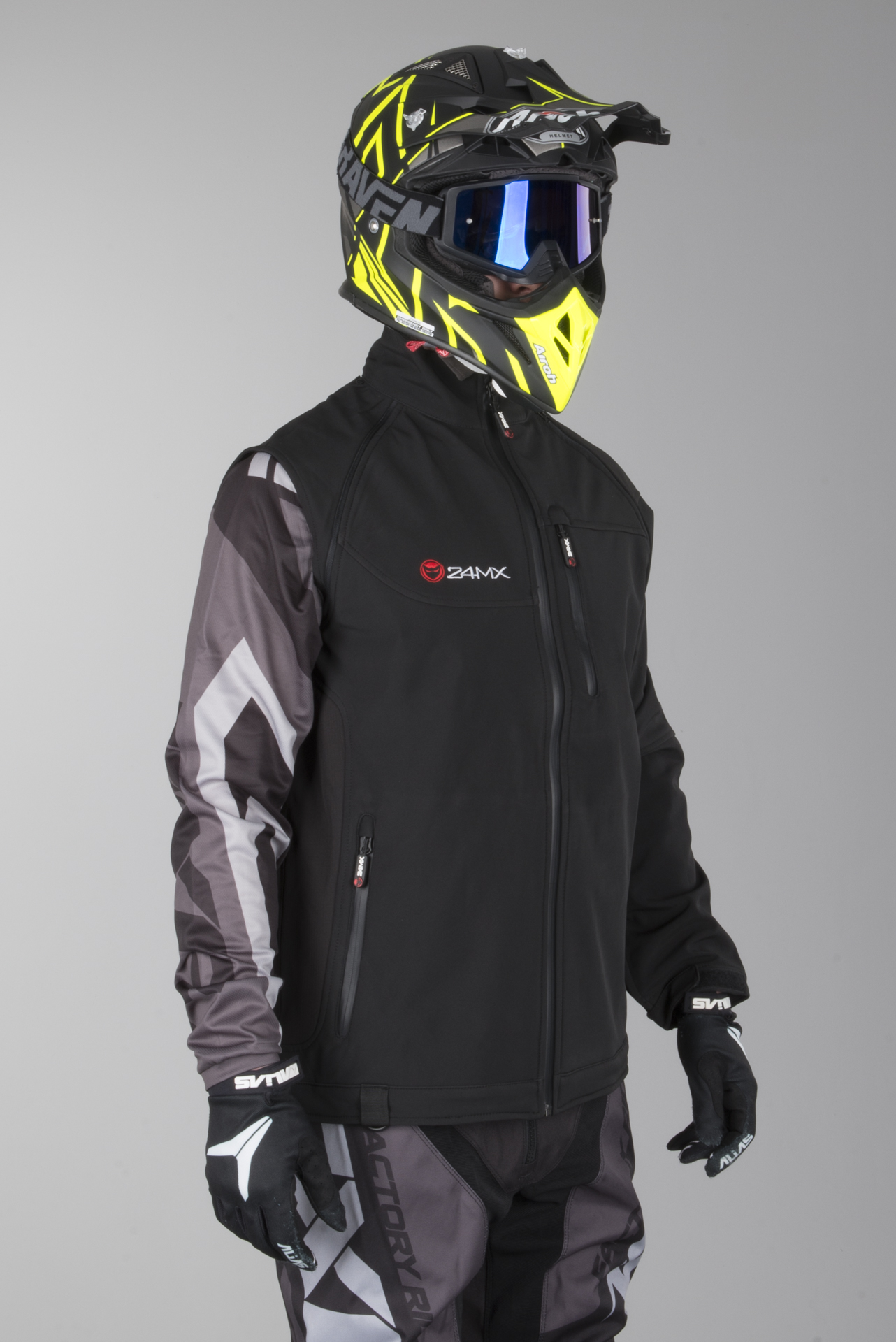 Softshell Jas met Afneembare Mouwen 24MX Team
