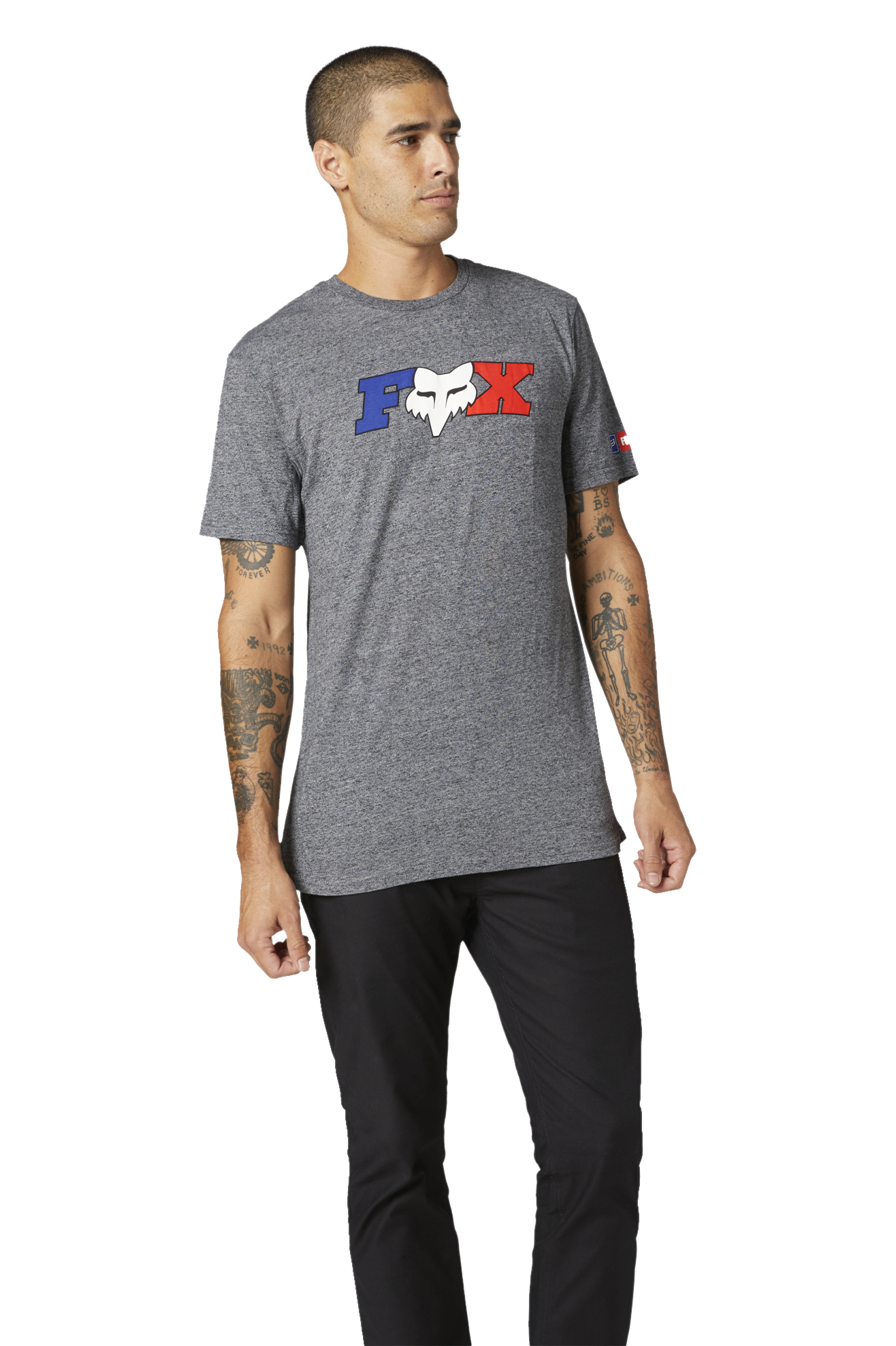 Camiseta FOX FR Flag SS Premium Jaspeado