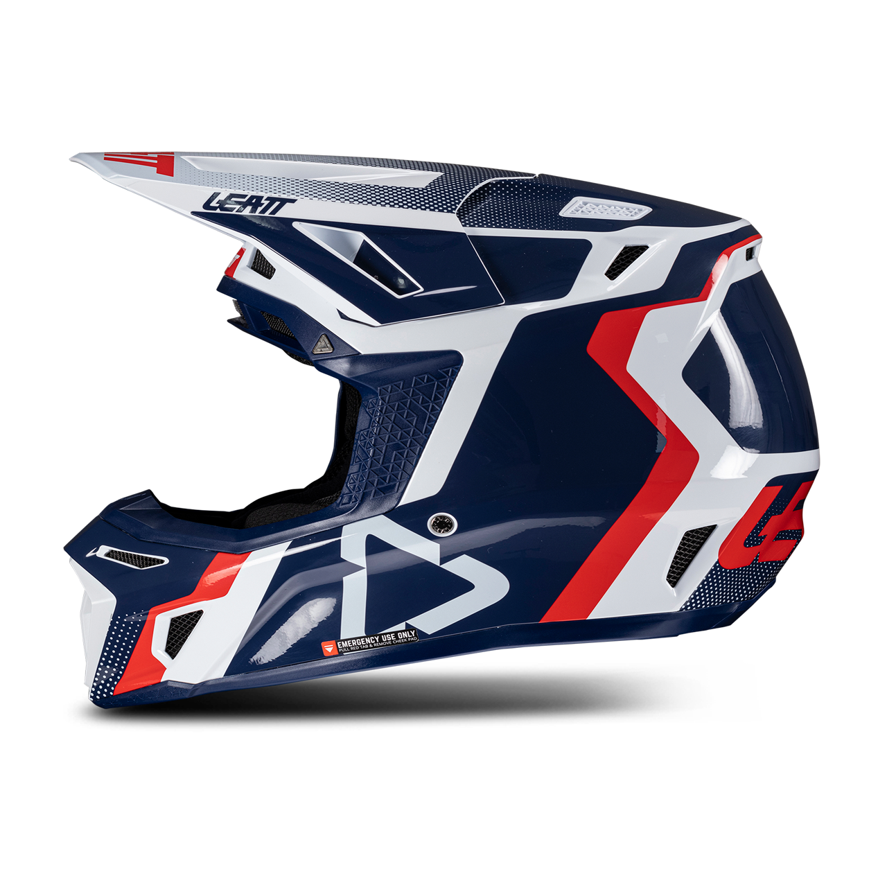 Helmset Leatt Moto 8.5 V25 Crosshelm Met Brillen