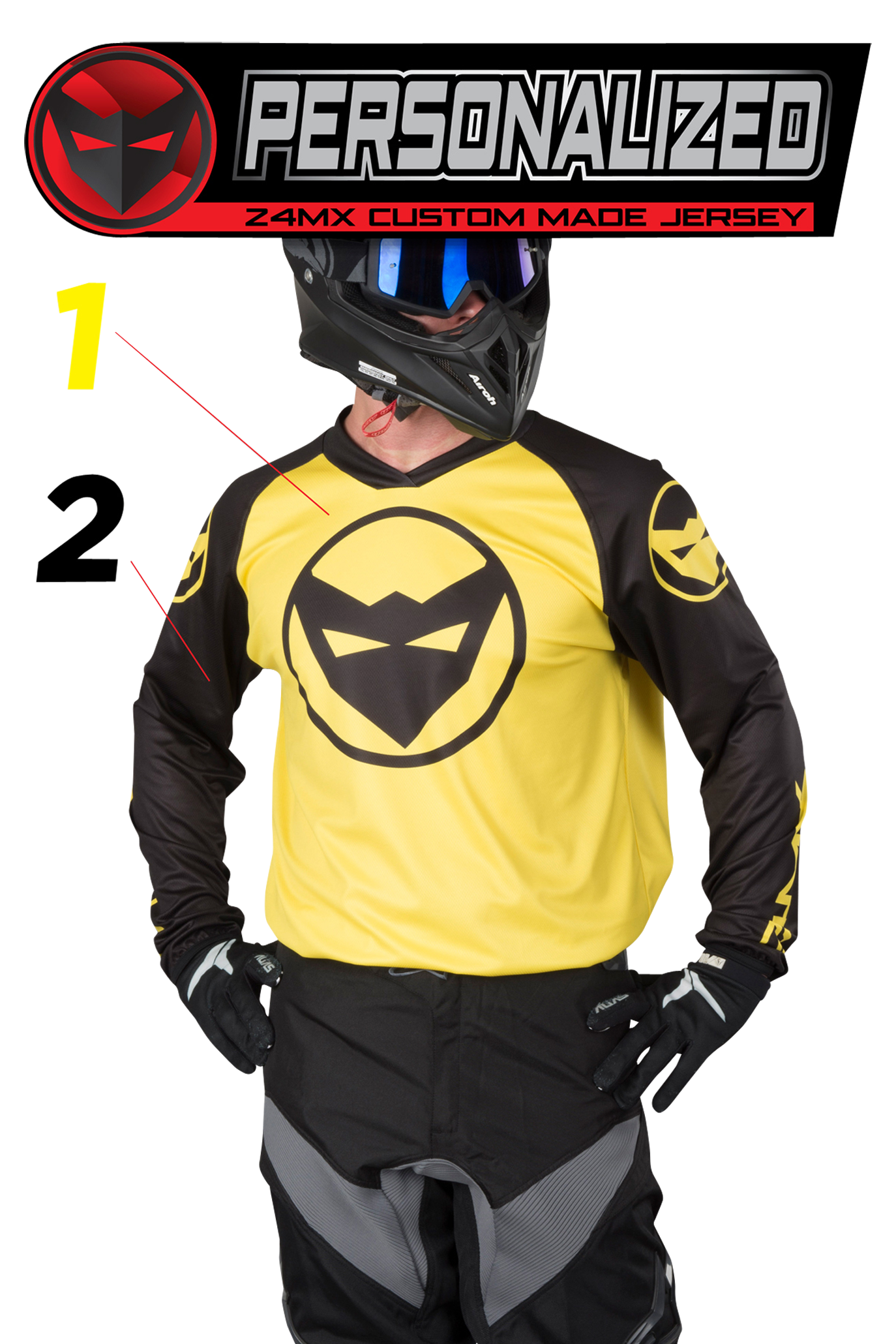 24MX PURE MX3 Personalised Jersey