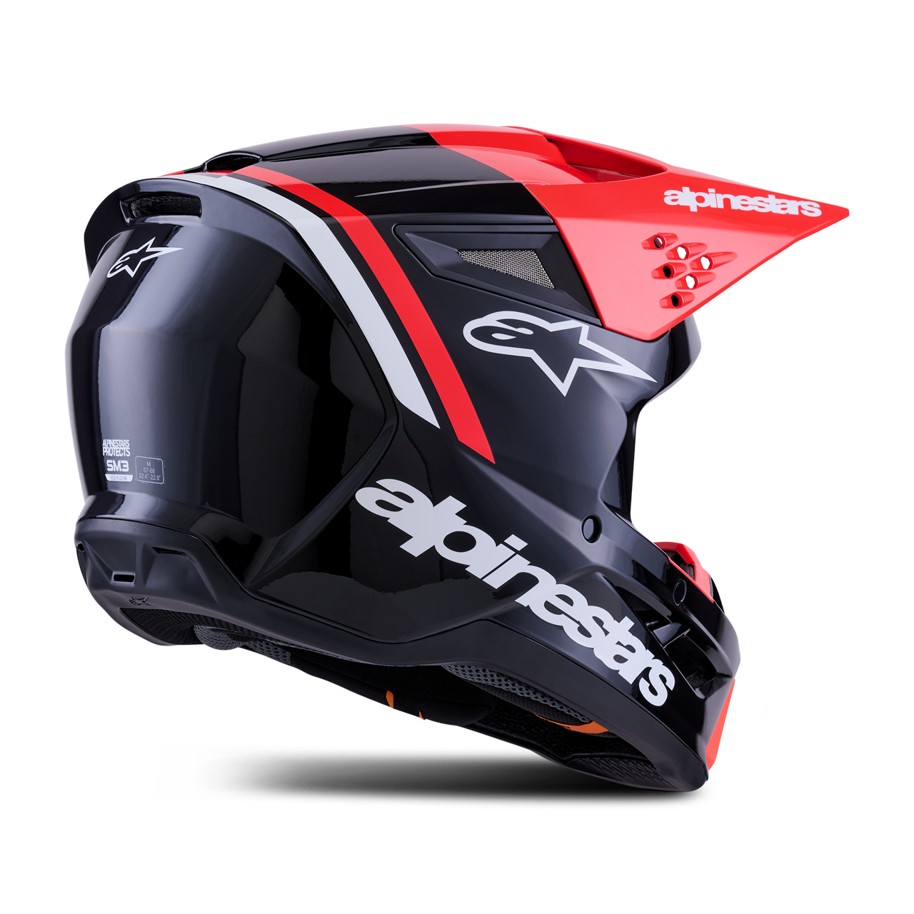 Casco MX Alpinestars SM3 Radium White