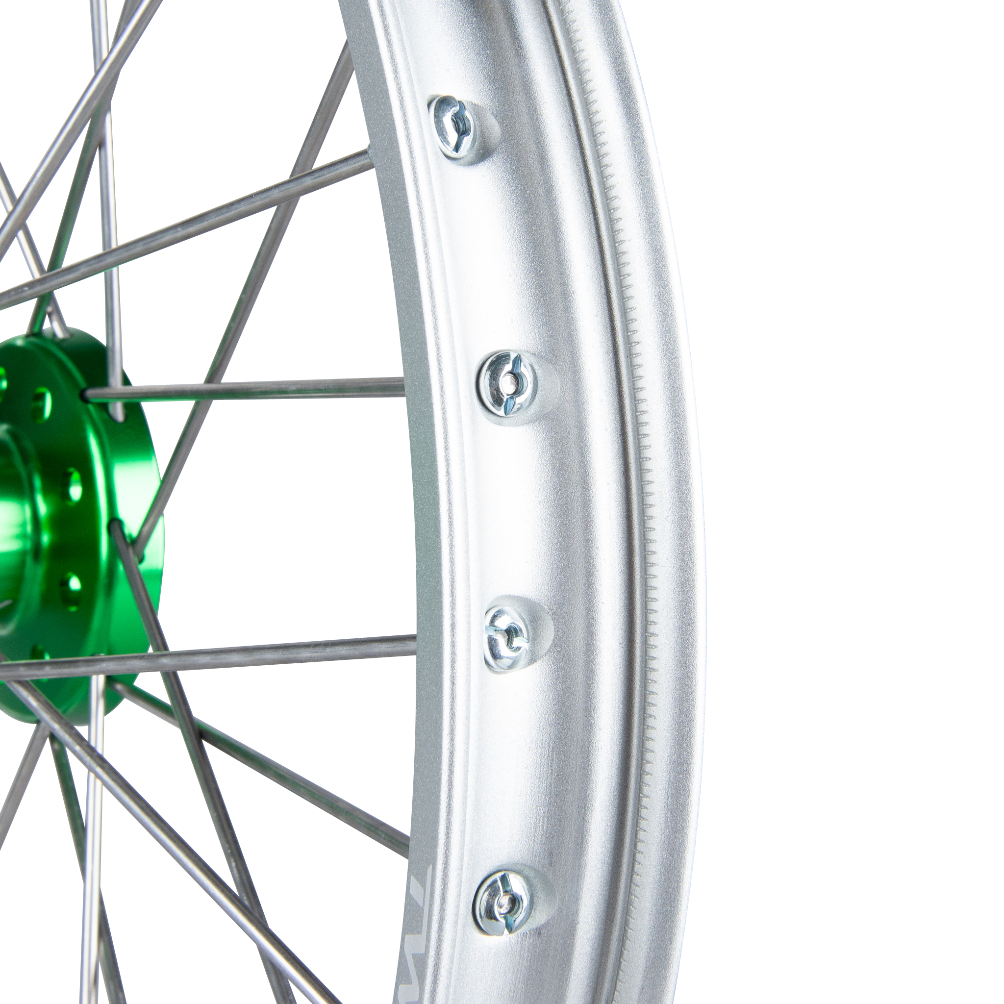 Twenty MX Front Wheel Silver-Green 21"