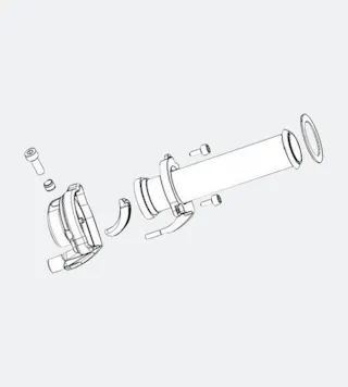 Γκάζι Domino MP3/X8/X9/X Evo 124 mm