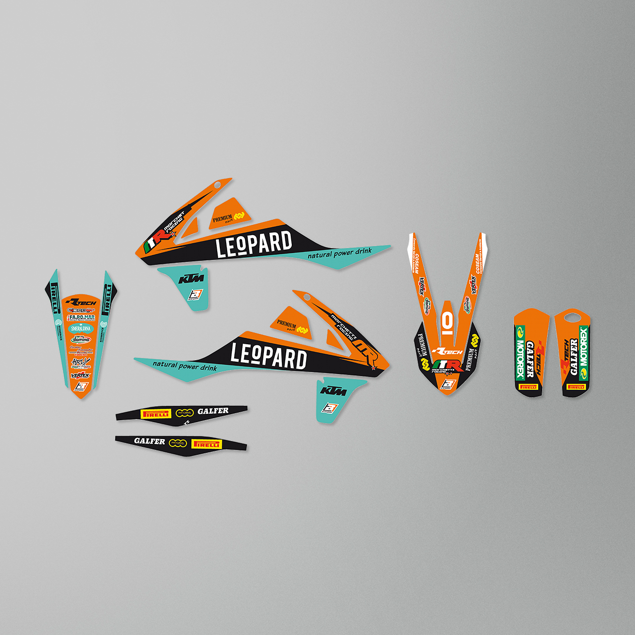Blackbird Replica Marchetti Racing 2018 Decal Kit Orange-Blue