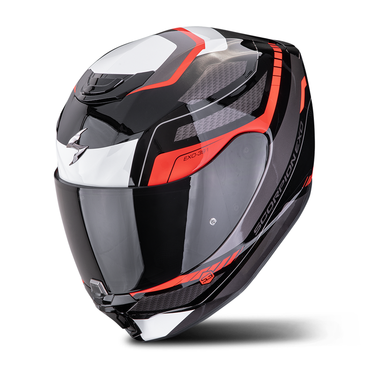 Scorpion Exo-391 Leo Kask Integralny, Czarny-BiałY-Czerwony, Rozmiar L Dla Ty-image