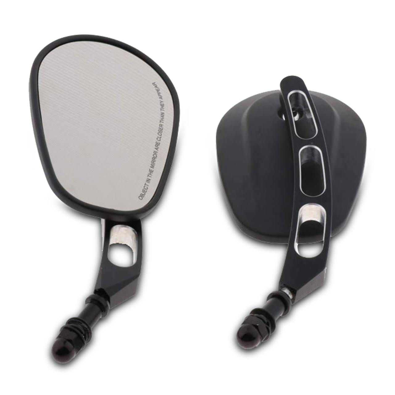 CustomAcces Misuri H-D Rear View Mirrors Black