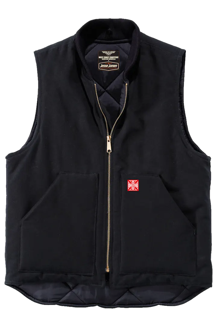 Bodywarmer West Coast Choppers Heavy Duty Canvas