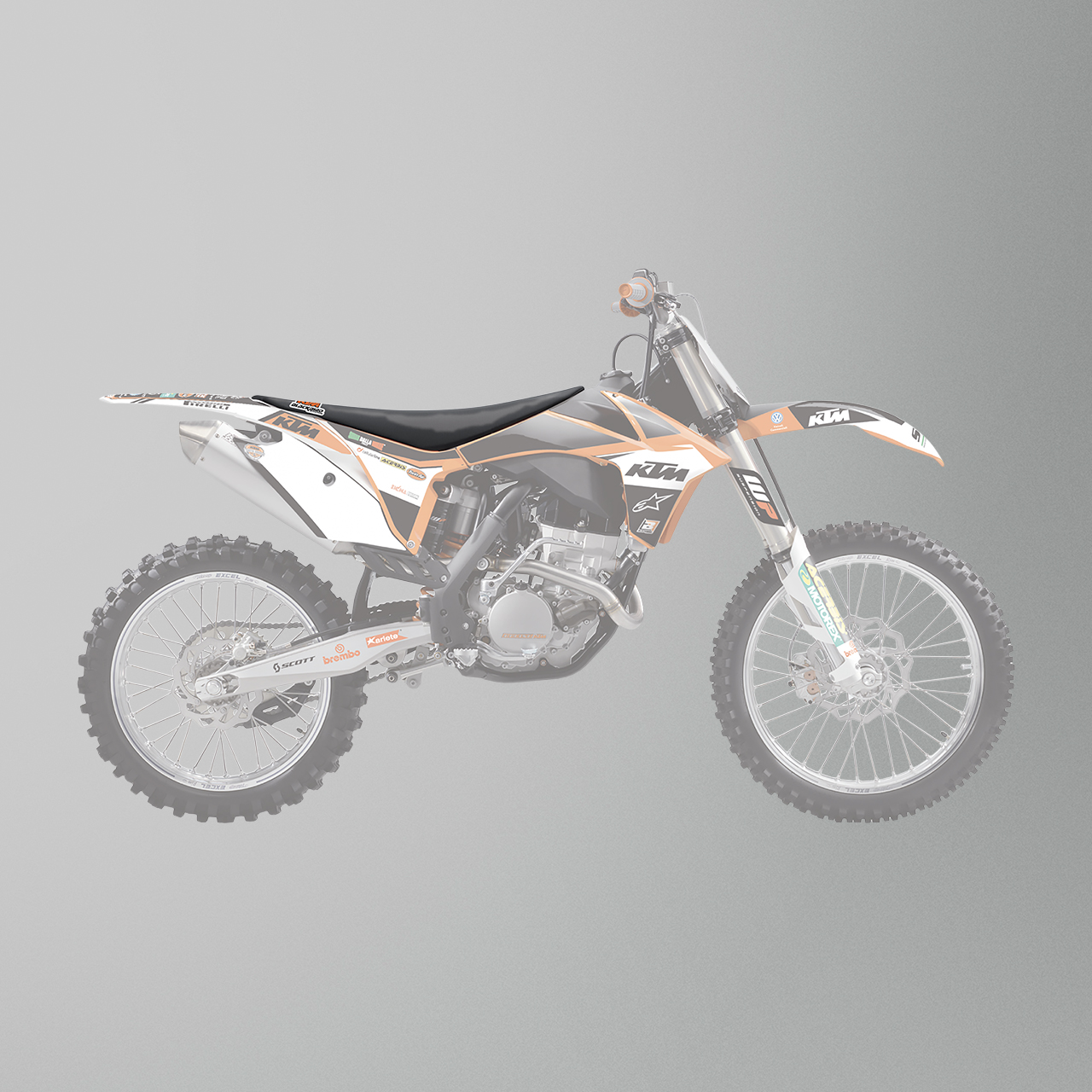 Zadelovertrek Blackbird Replica Trophy 2019 Zwart-Oranje