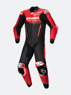 Mono de Cuero Alpinestars GP-R7 1-Pieza Negro-Rojo Medio Ahora
